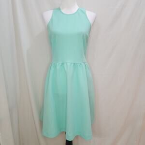Charming Charlie Mint Green Sleeveless Textured Summer Spring Pleated Dress, S